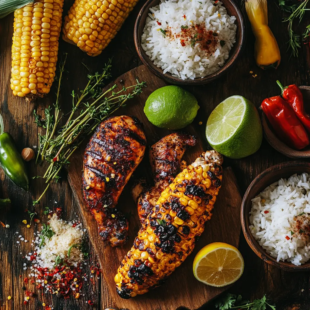 Street Corn Chicken Rice Bowl