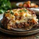 cowboy meatloaf and potato casserole