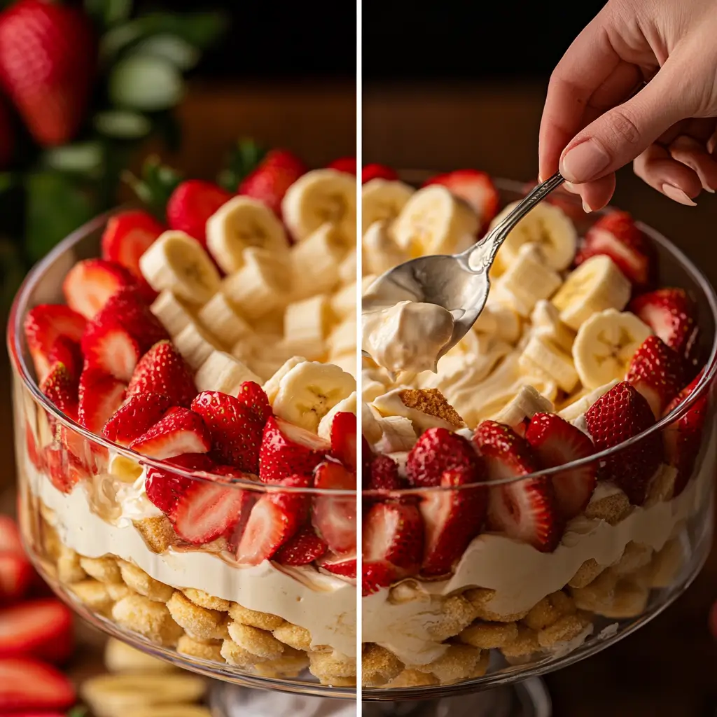 strawberry banana pudding