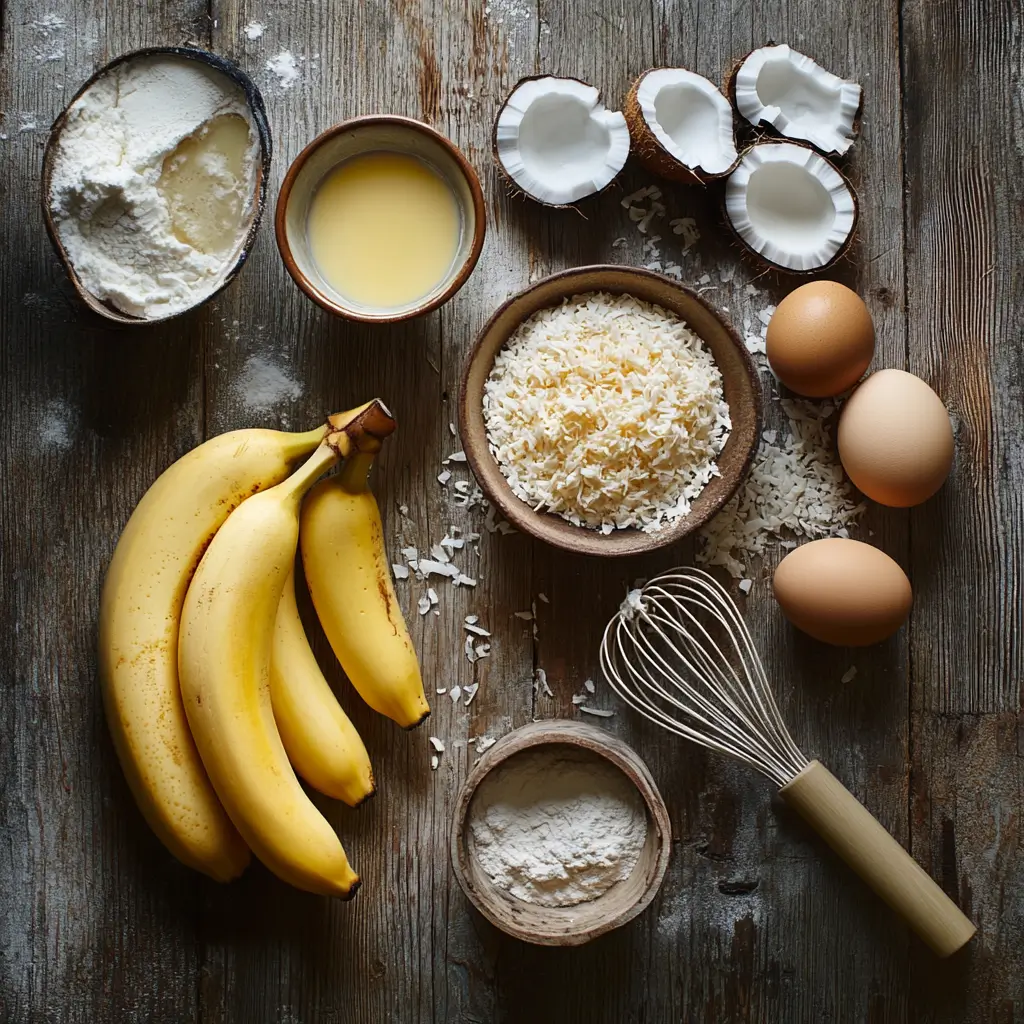 coconut banana pancakes