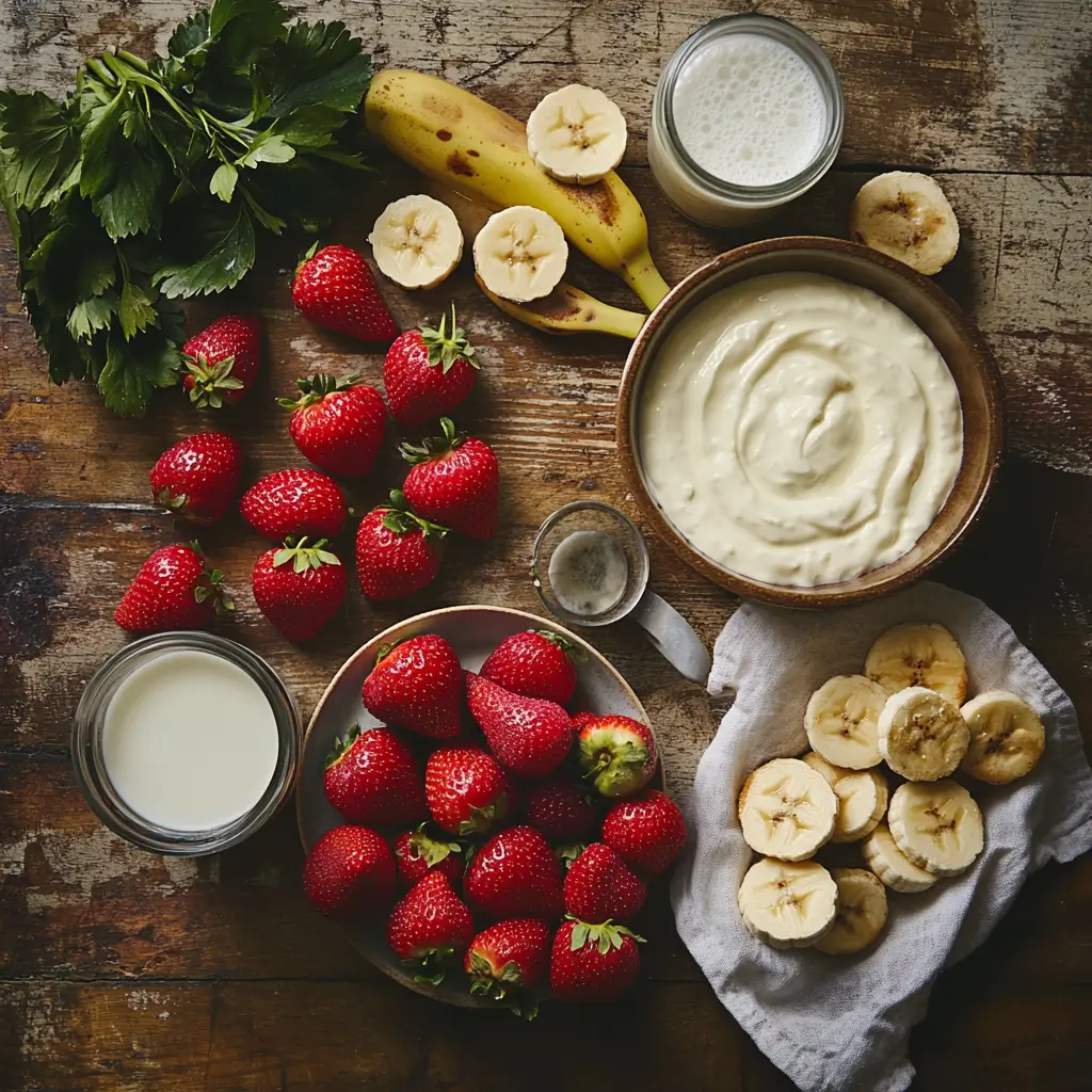 strawberry banana pudding