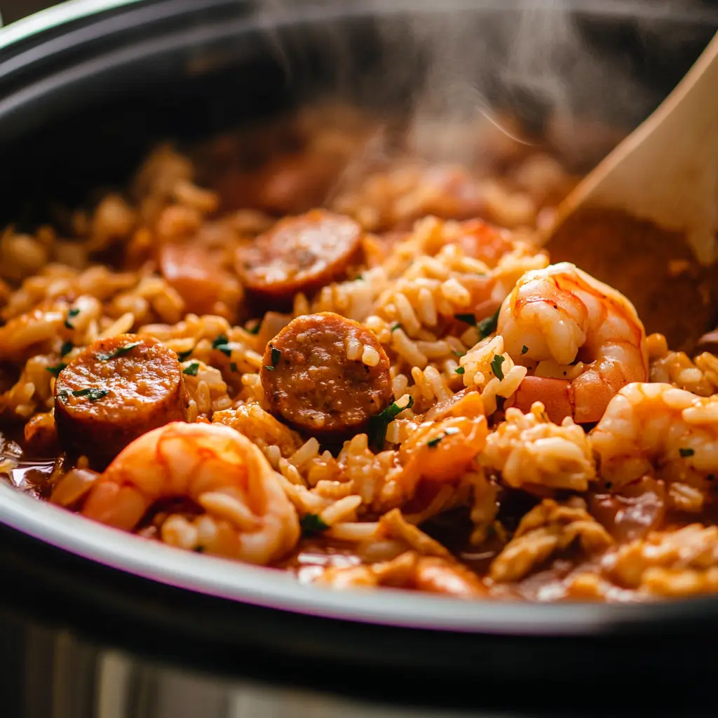 forgotten jambalaya crockpot recipe