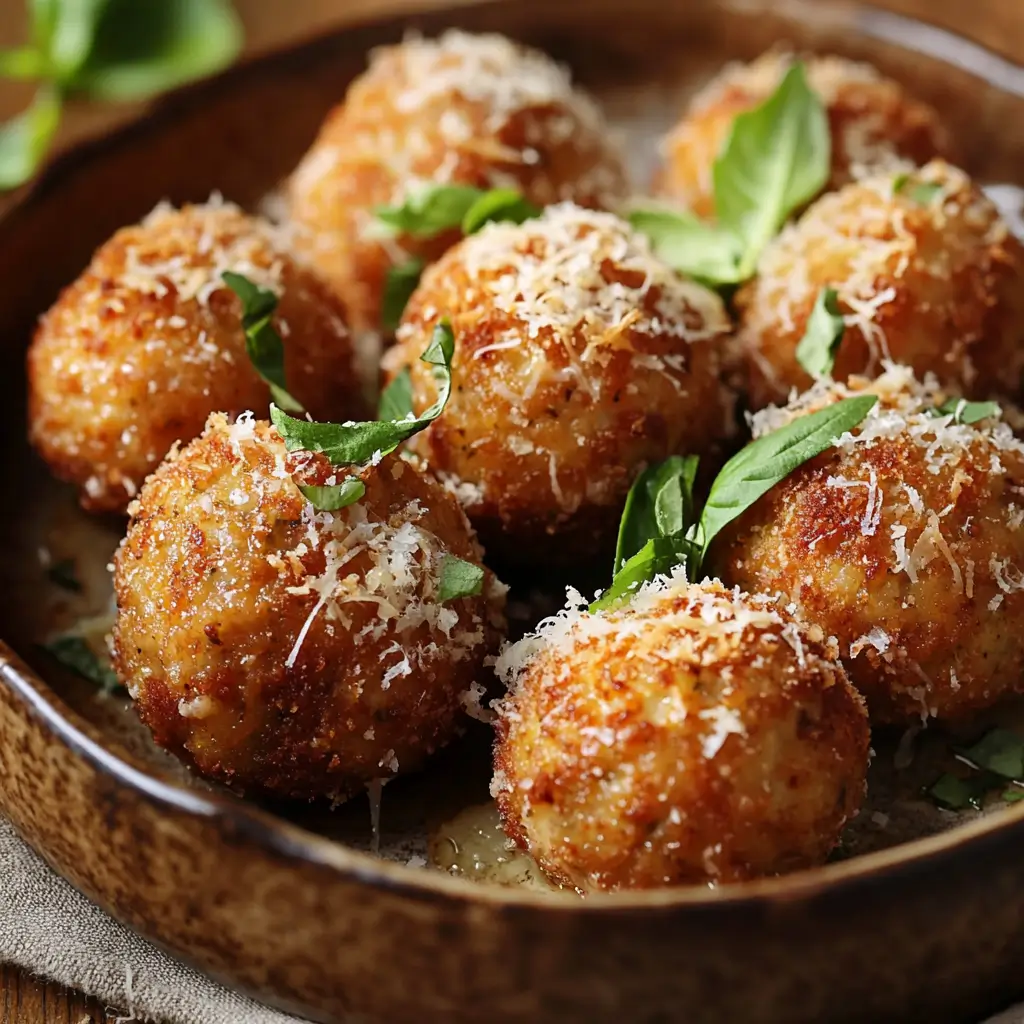 Parmesan-Crusted Meatballs