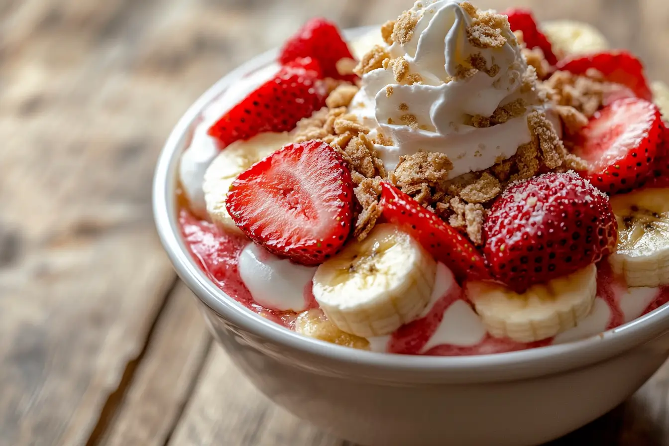 strawberry banana pudding