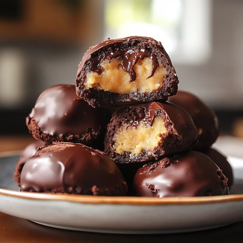 chocolate chip cookie dough brownie bombs