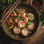 fishcakes and scallops stir-fry recipe