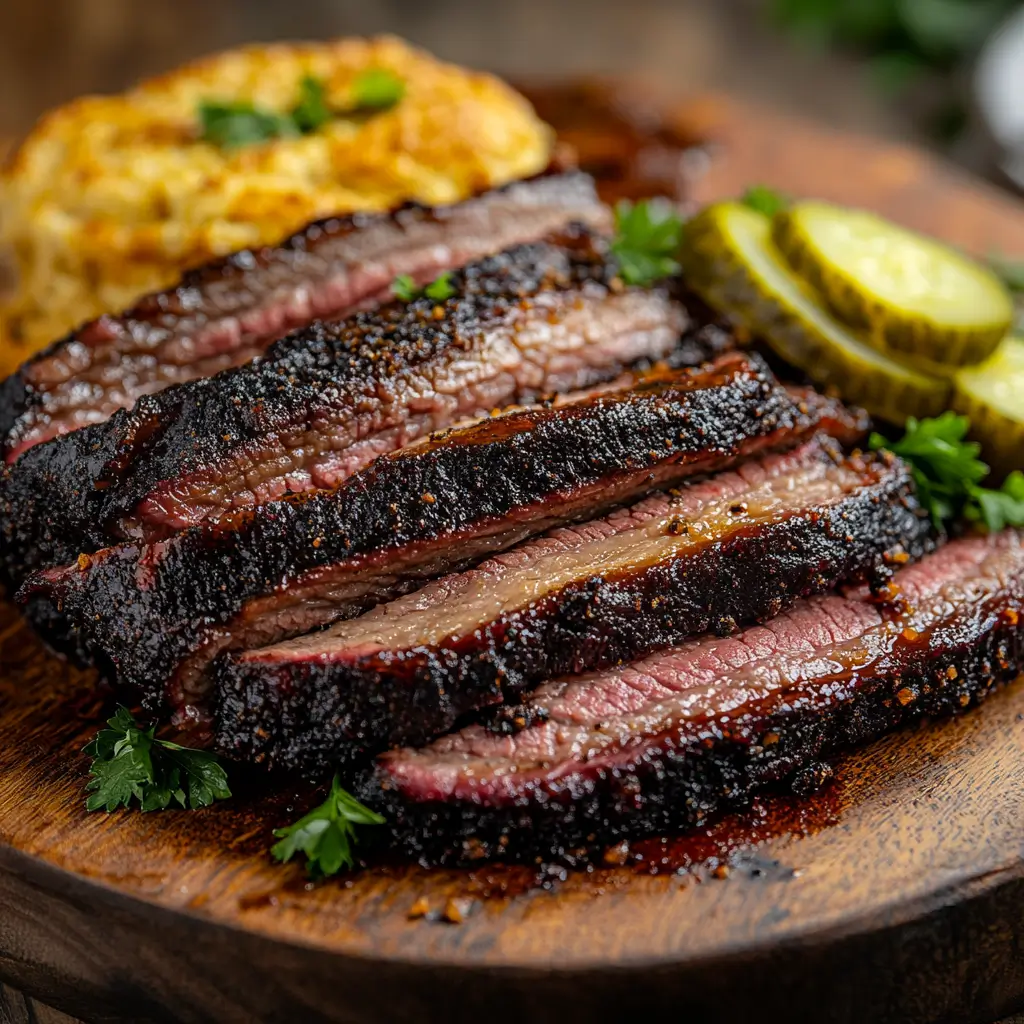 sliced beef brisket