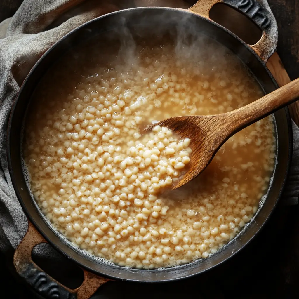 creamy chicken pastina soup