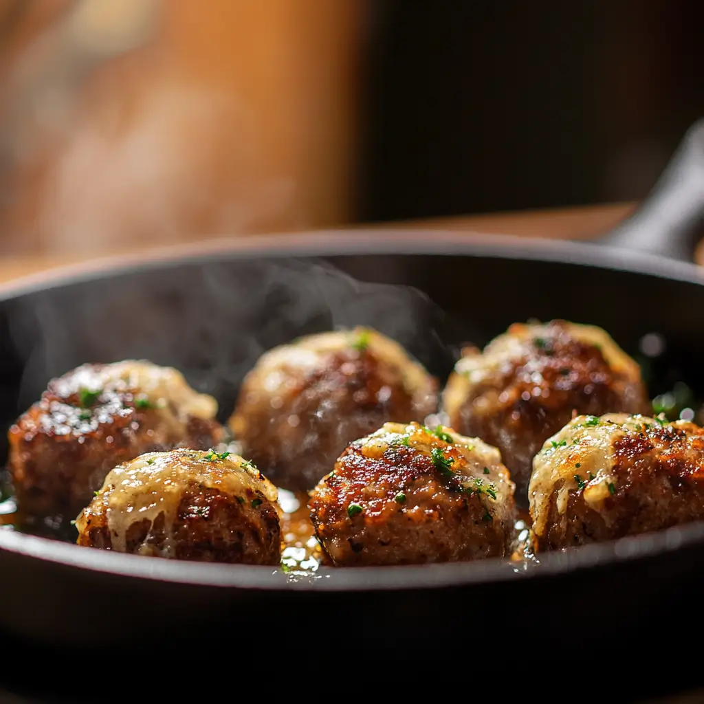 Parmesan-Crusted Meatballs