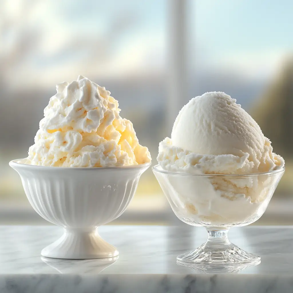 what's the difference between snow cream and ice cream?