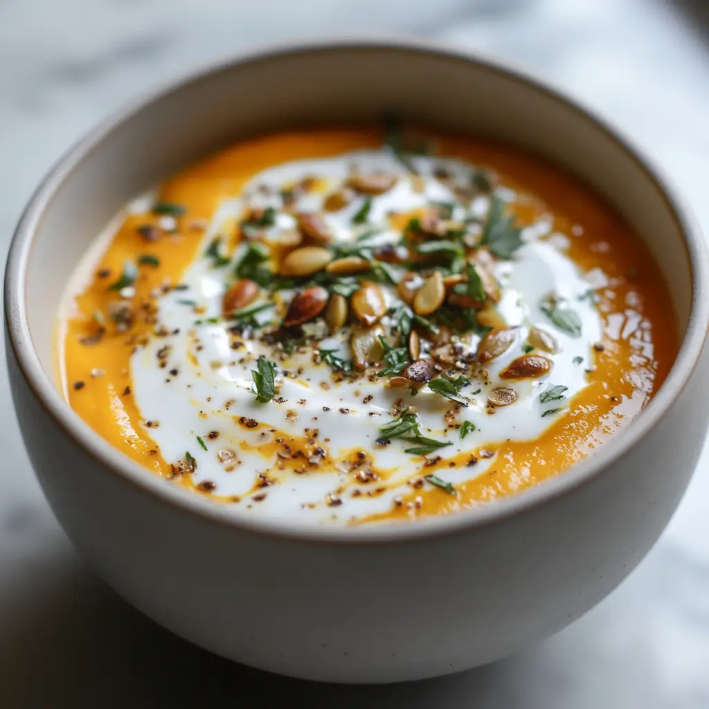 roasted kabocha squash soup