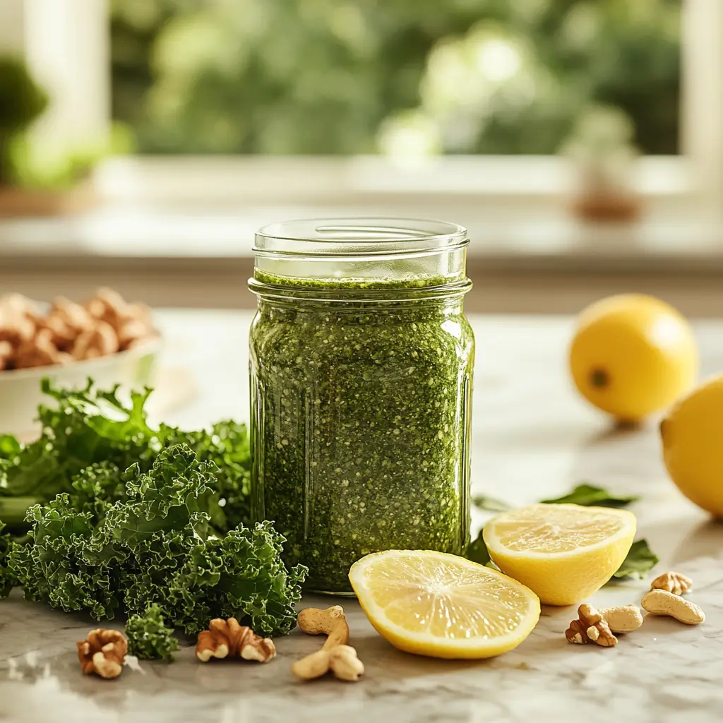 5 minute kale pesto