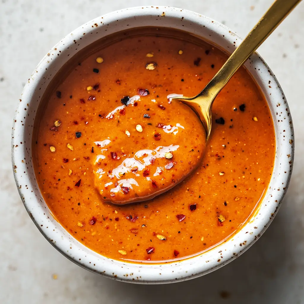 creamy roasted red pepper sauce